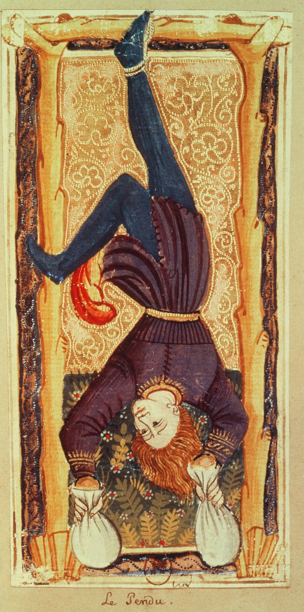 Hirtetty mies, tarot-kortti 