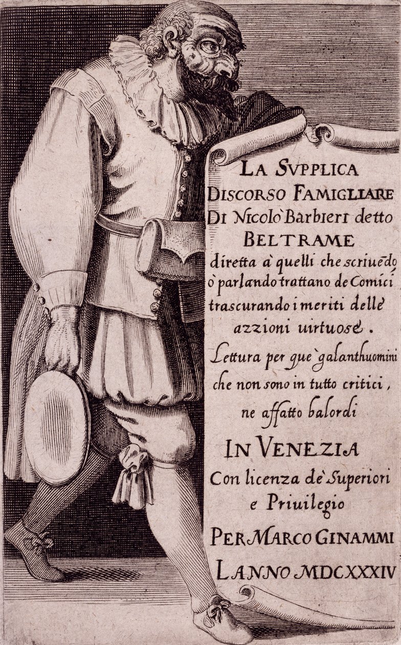 Niccolo Barbierin vetoomuksen otsikkosivu, Venetsia tekijältä Italian School