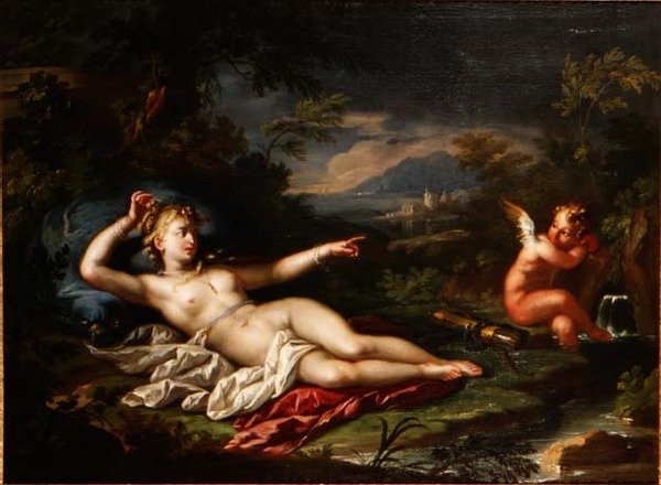 Venus ja Cupid tekijältä Italian School