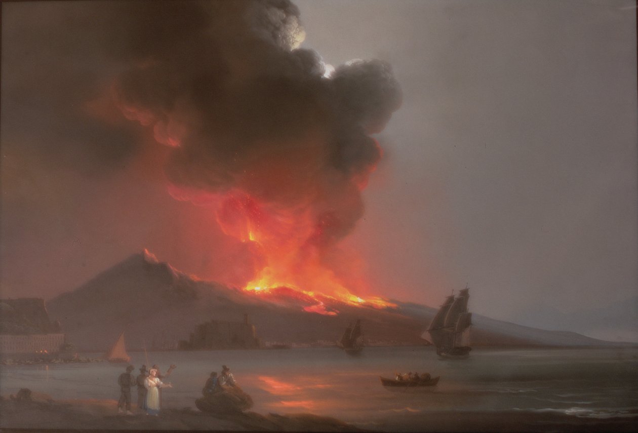 Vesuvius purkautui vuonna 1820 tekijältä Italian School