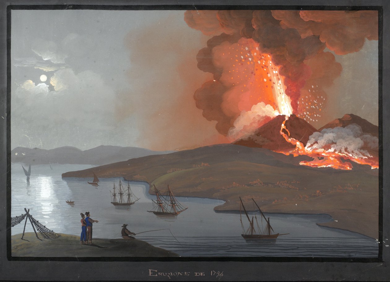 Vesuvius, Purkaus 1794 tekijältä Italian School