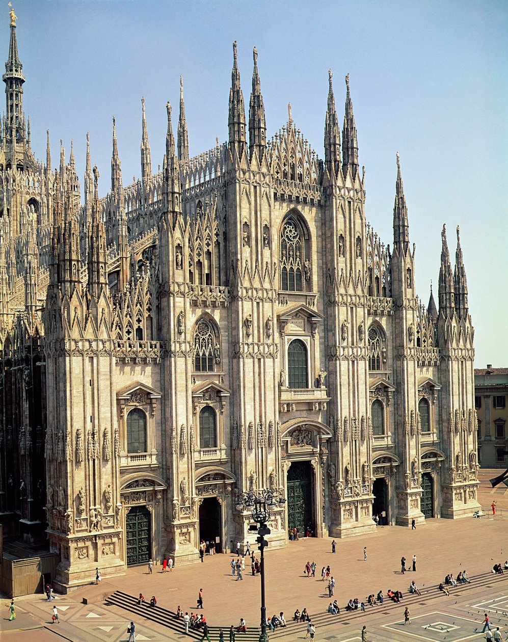 Näkymä julkisivusta, alkanut 1386 tekijältä Italian School