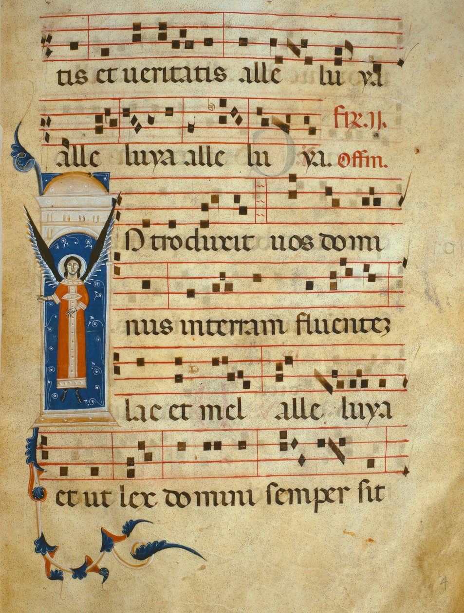 fol 4v. Asteittainen, noin 1260 tekijältä Italian School