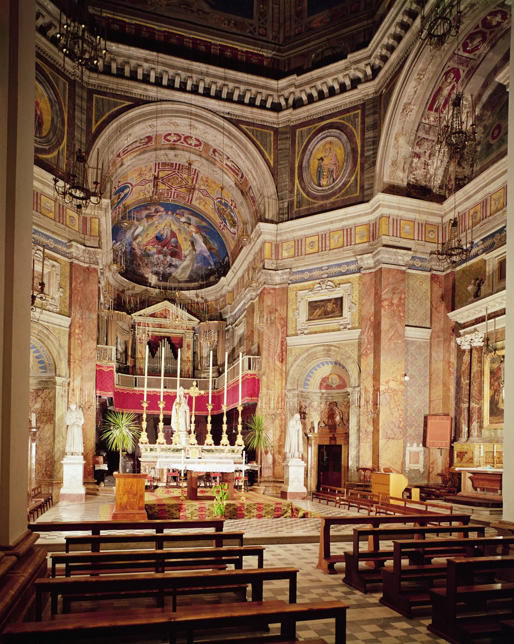 Kuoron sisäkuva, n.1140-1228 tekijältä Italian School Italian School