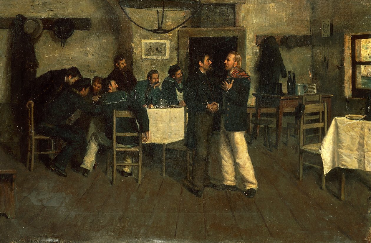 Giuseppe Garibaldin ja Giovanni Battista Cuneon tapaaminen Taganrogissa Mustallamerellä tekijältä Italo Nunes Vais