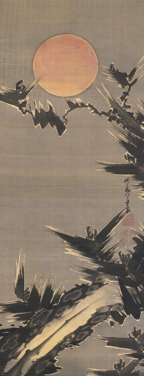 Uudenvuoden aurinko, 1800 tekijältä Ito Jakuchu