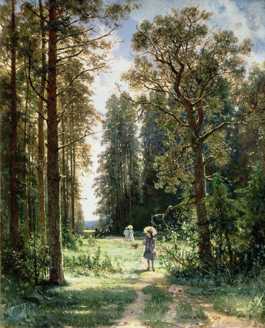 Polku metsän läpi, 1880 tekijältä Ivan Ivanovich Shishkin