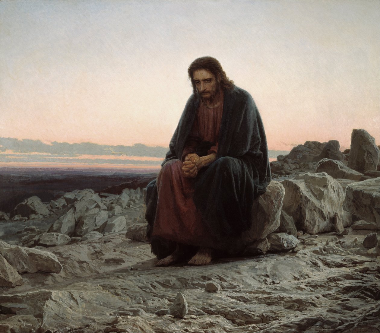 Kristus erämaassa tekijältä Ivan Nikolaevich Kramskoy