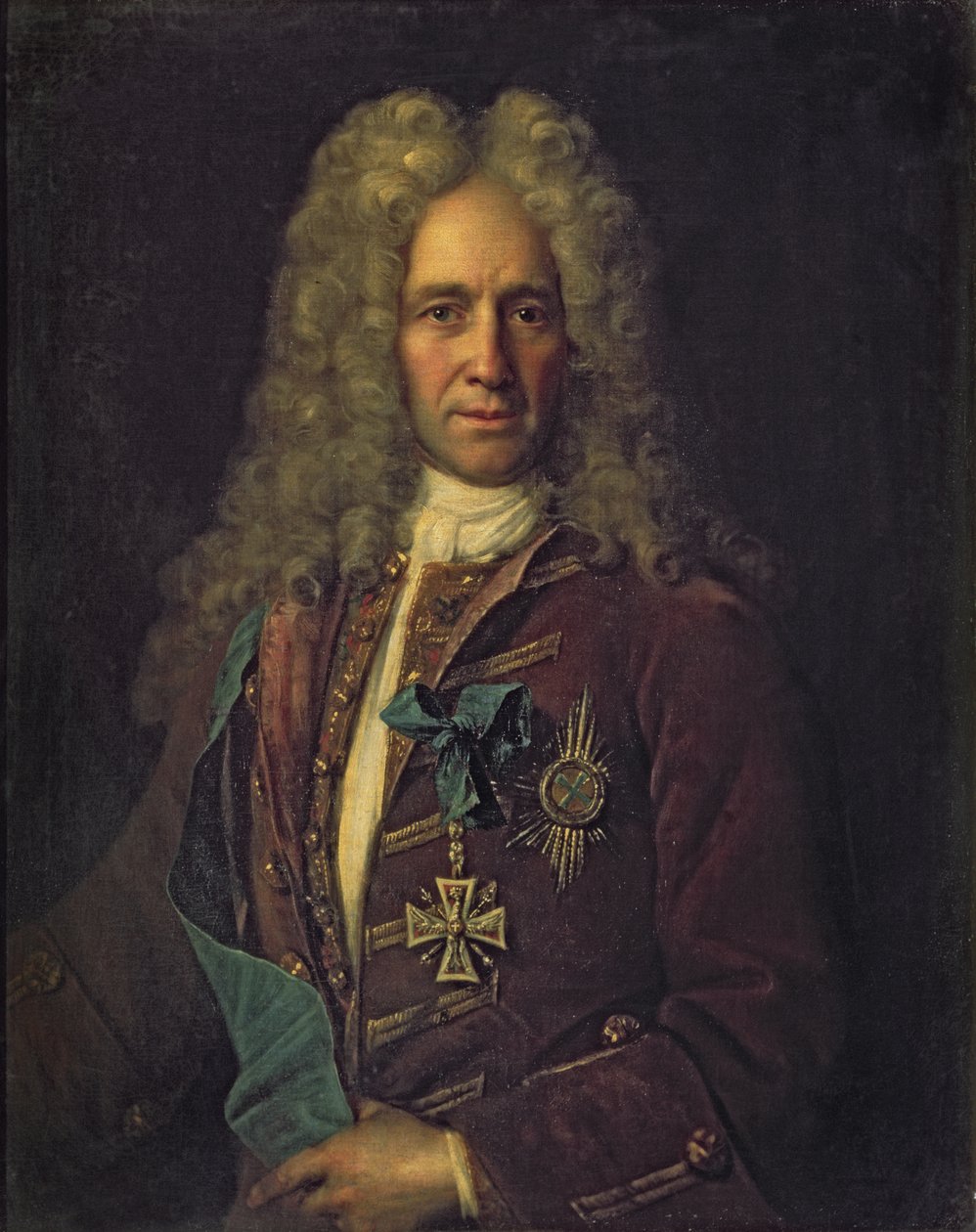 Valtiokansleri kreivi G. Golovkinin muotokuva, 1720 tekijältä Ivan Nikitich Nikitin