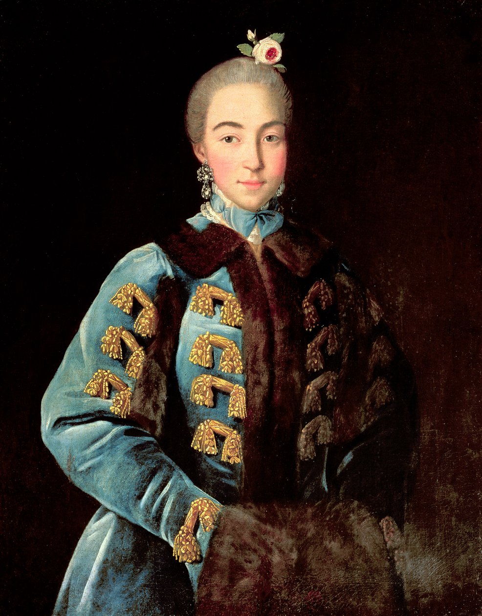 Kreivitär Anna Šeremetjevan muotokuva, n. 1768 tekijältä Ivan Petrovich Argunov