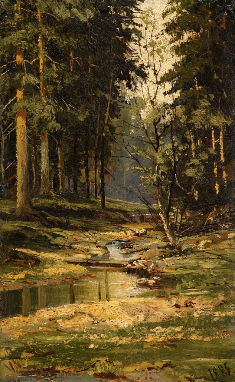 Metsän puro tekijältä Ivan Ivanovich Shishkin