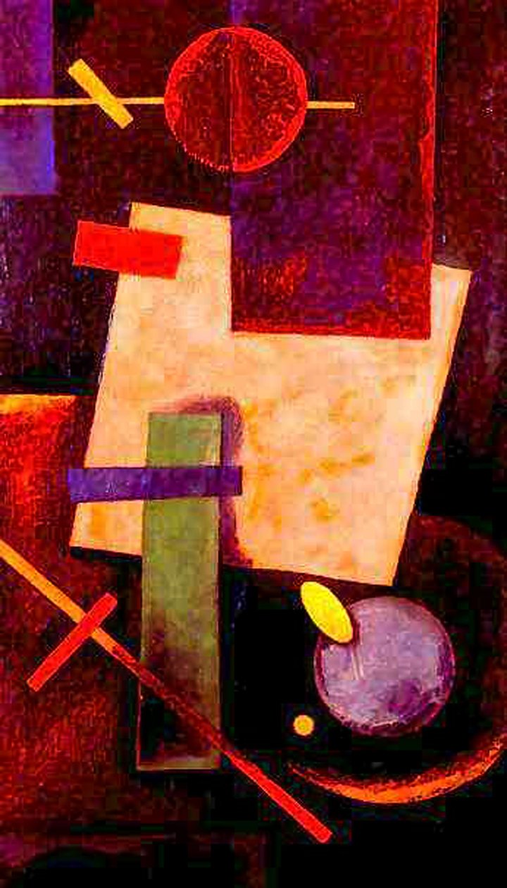 Suprematistinen kokoonpano, 1916 tekijältä Ivan Kliun