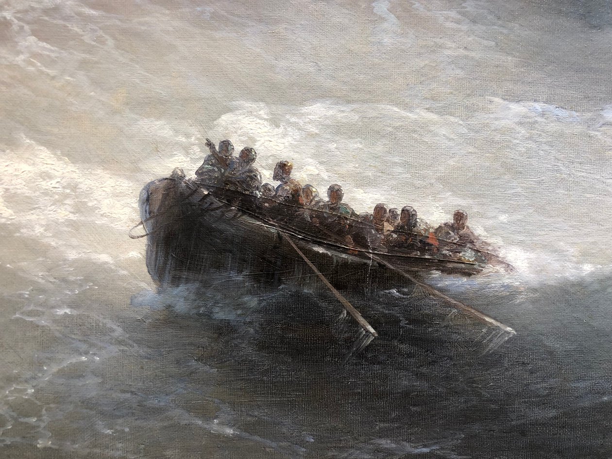 Fragmentti vene ja ihmisiä tekijältä Ivan Aivazovsky