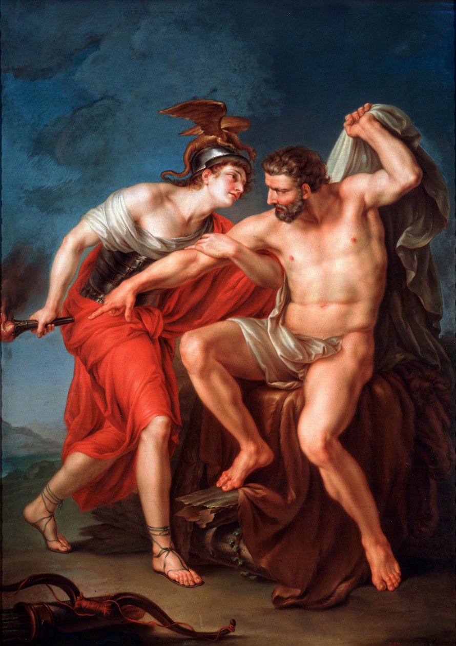 Herkuleen itsepoltto, 1782. tekijältä Ivan Akimovich Akimov