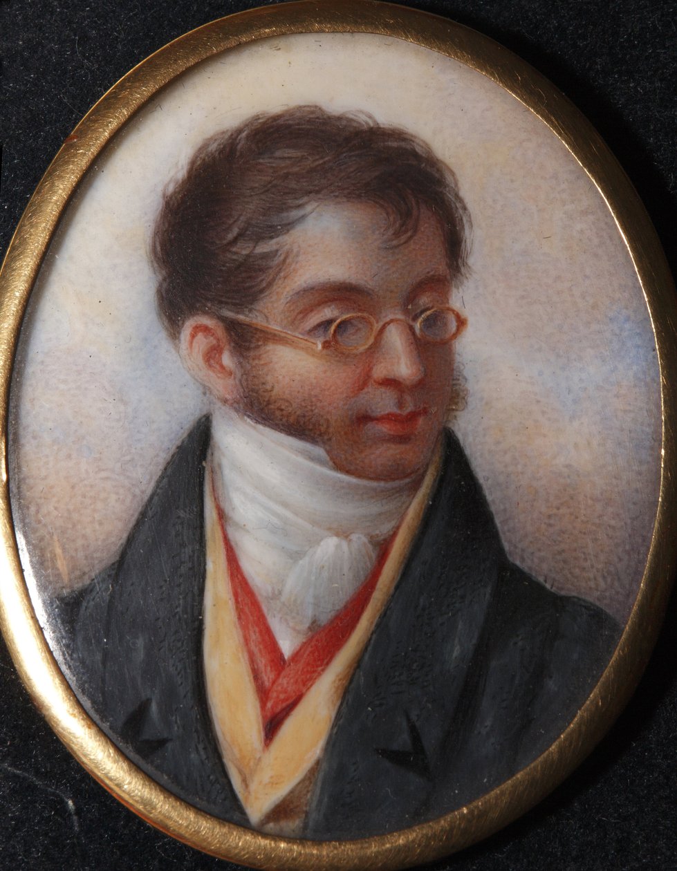 Muotokuva kreivi Karl Robert Nesselrodesta (1780-1862) par Winberg, Ivan Andrejevitš (?-1851). Akvarelli, guassi sarvessa, 1820-luvun loppu, State Museum of A.S. Pushkin, Moskova tekijältä Ivan Andreyevich Winberg