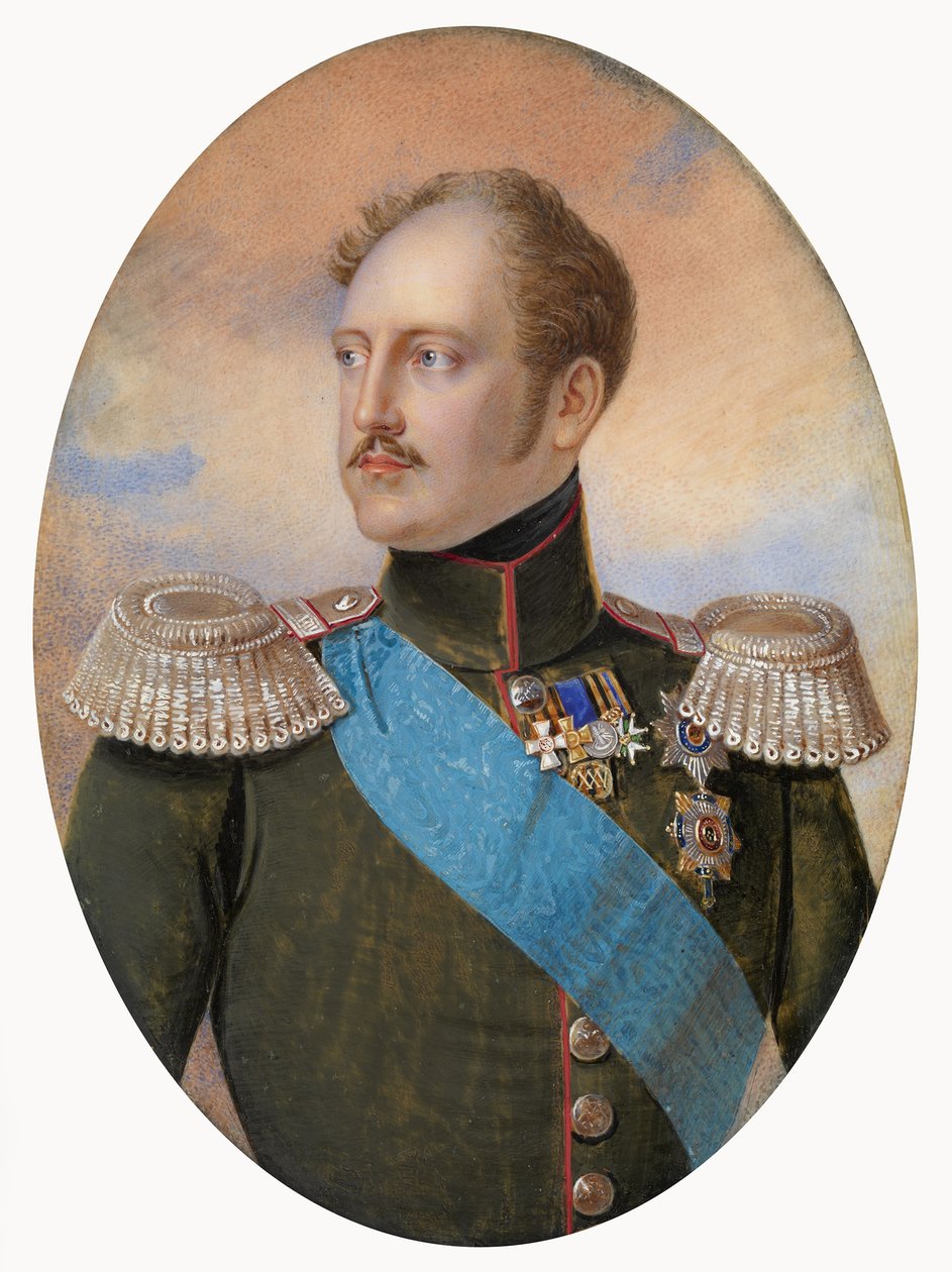 Keisari Nikolai I:n muotokuva 1796-1855 tekijältä Ivan Andreyevich Winberg