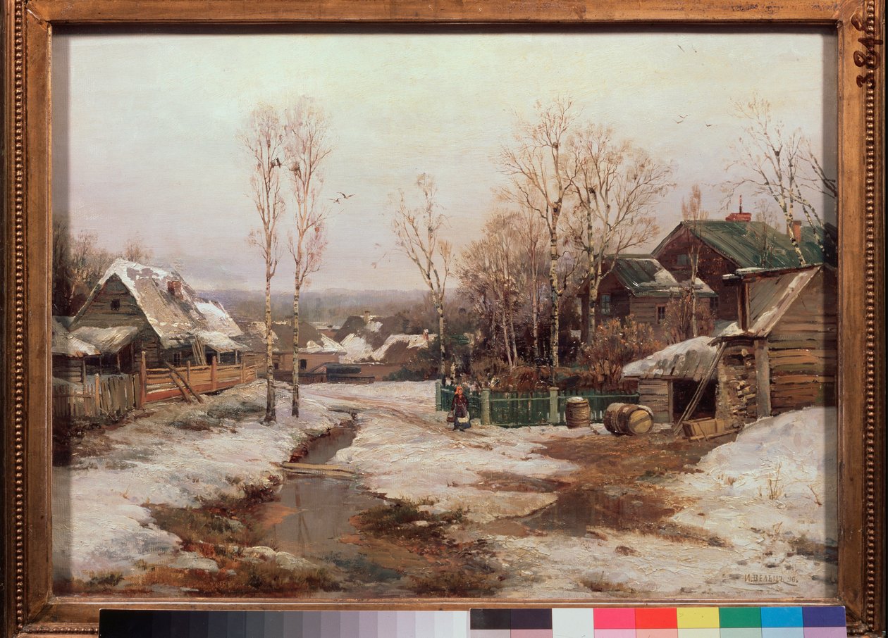Kevät lähellä Pietaria - maalaus Ivan Avgustovich Velz (1866-1926), öljy kankaalle tekijältä Ivan Avgustovich Velz