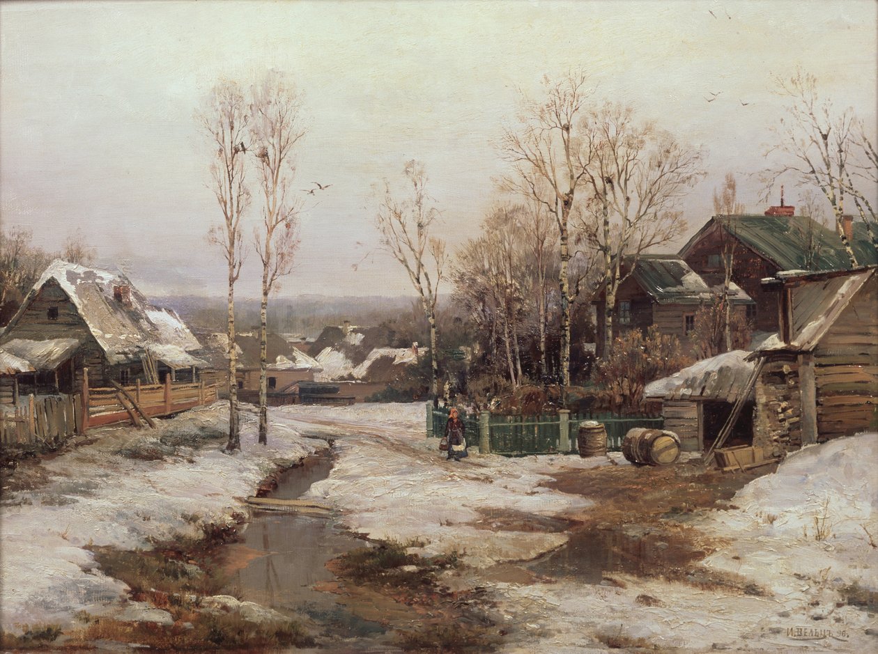 Kevät lähellä Pietaria, 1896 tekijältä Ivan Avgustovich Velz
