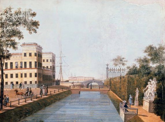 Näkymä Pietariin, 1839 tekijältä Ivan Belonogov