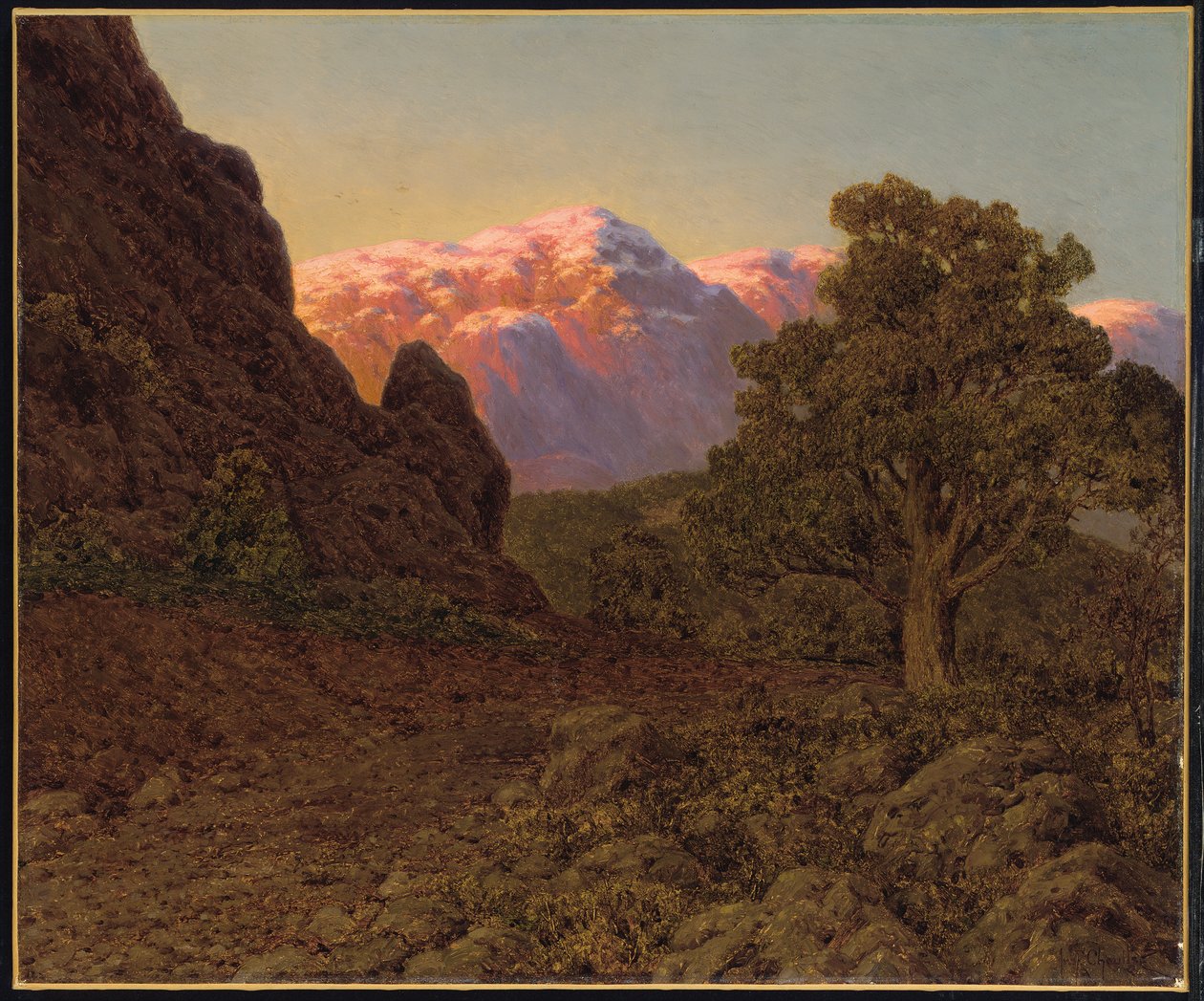 Auringonnousu vuoren yli tekijältä Ivan Fedorovich Choultse
