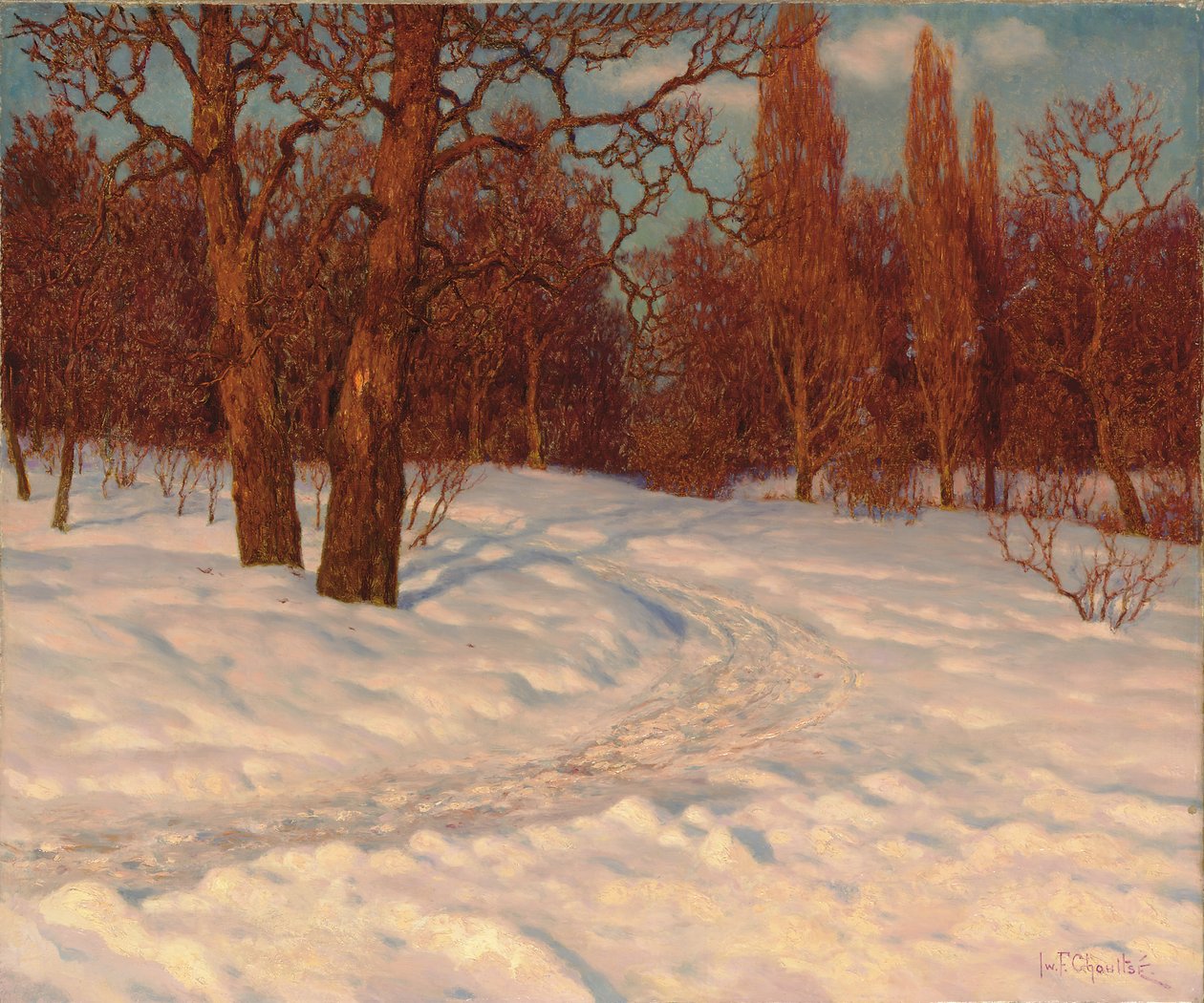 Talvimaisema hämärässä tekijältä Ivan Fedorovich Choultse