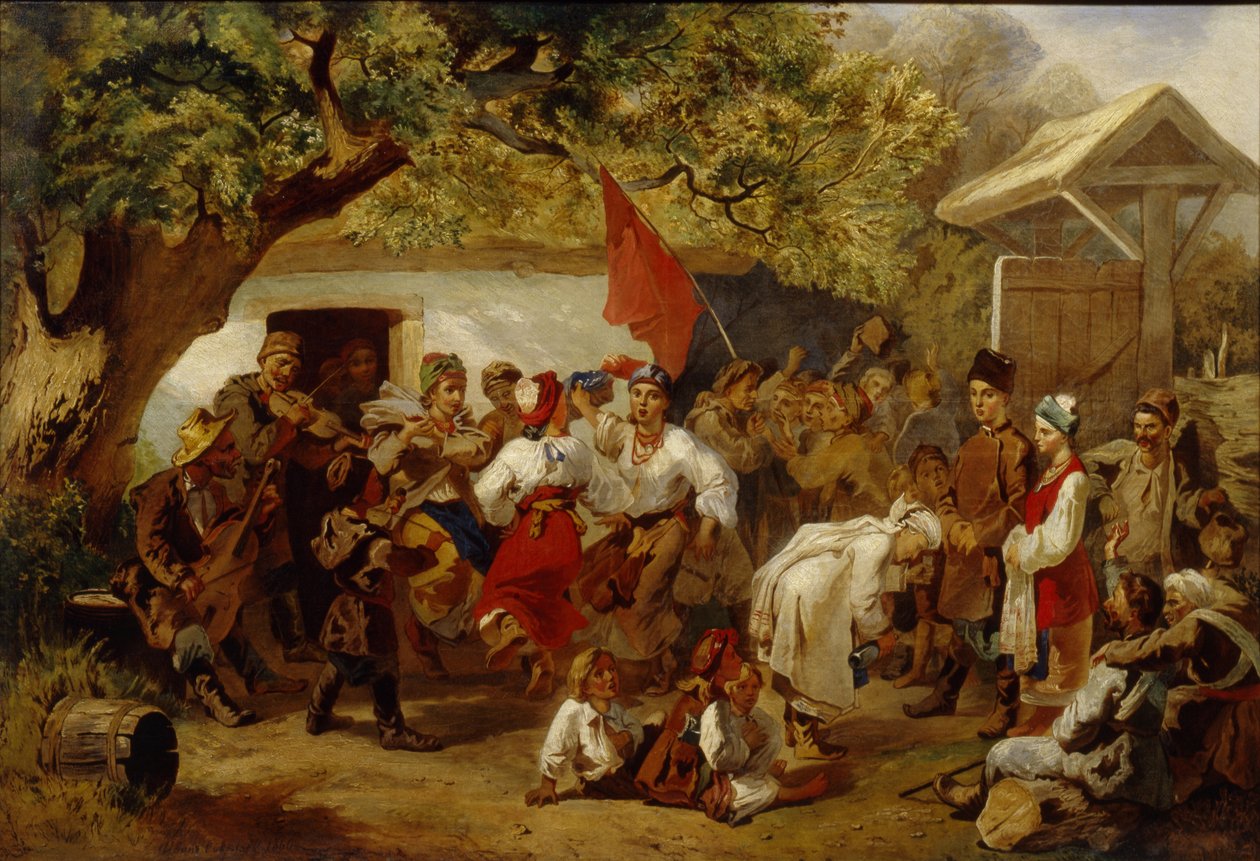 Hääjuhla, 1860 tekijältä Ivan Ivanovich Sokolov
