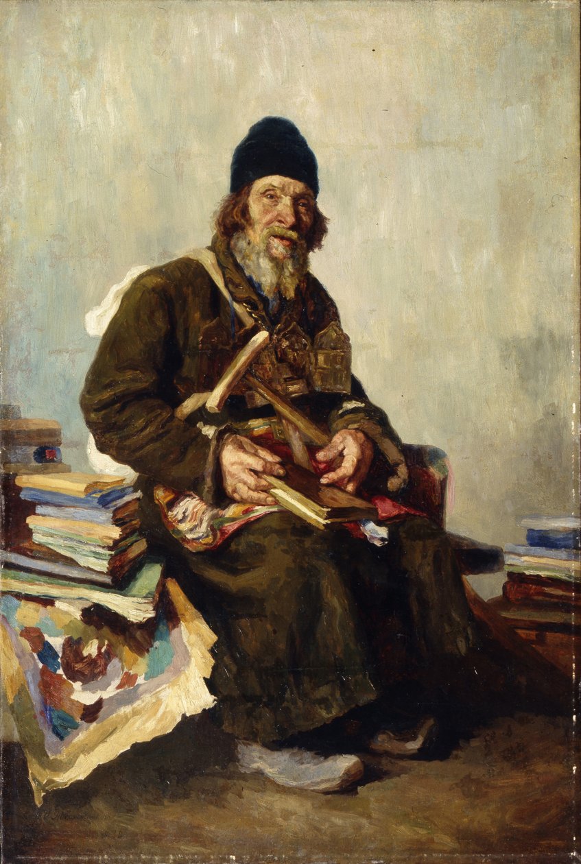 Ikonien myyjä, 1889 tekijältä Ivan Ivanovich Tvorozhnikov