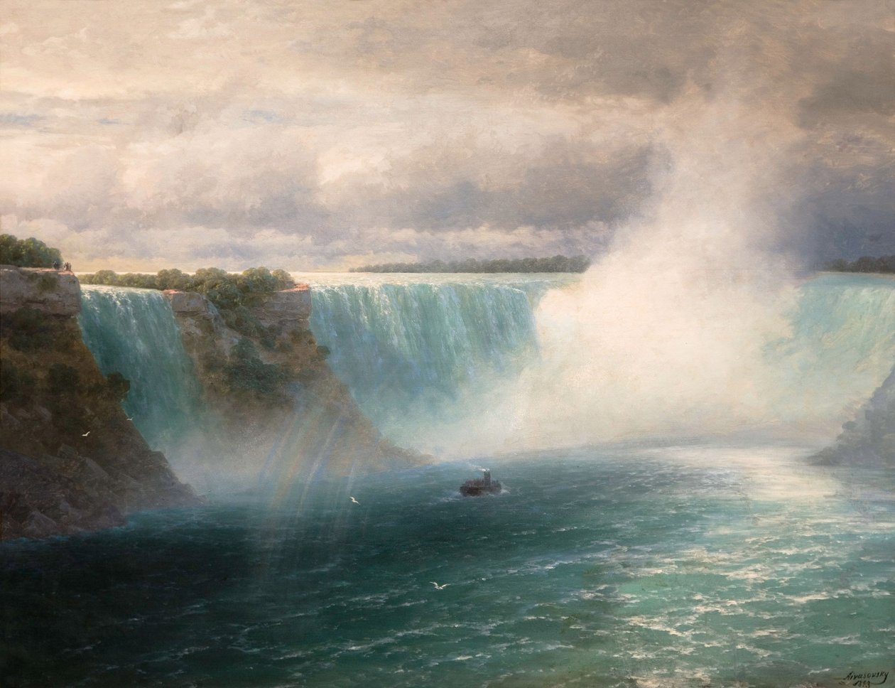 Niagaran putoukset, Aivazovsky, Ivan Konstantinovich (1817-1900) tekijältä Ivan Konstantinovich Aivazovsky