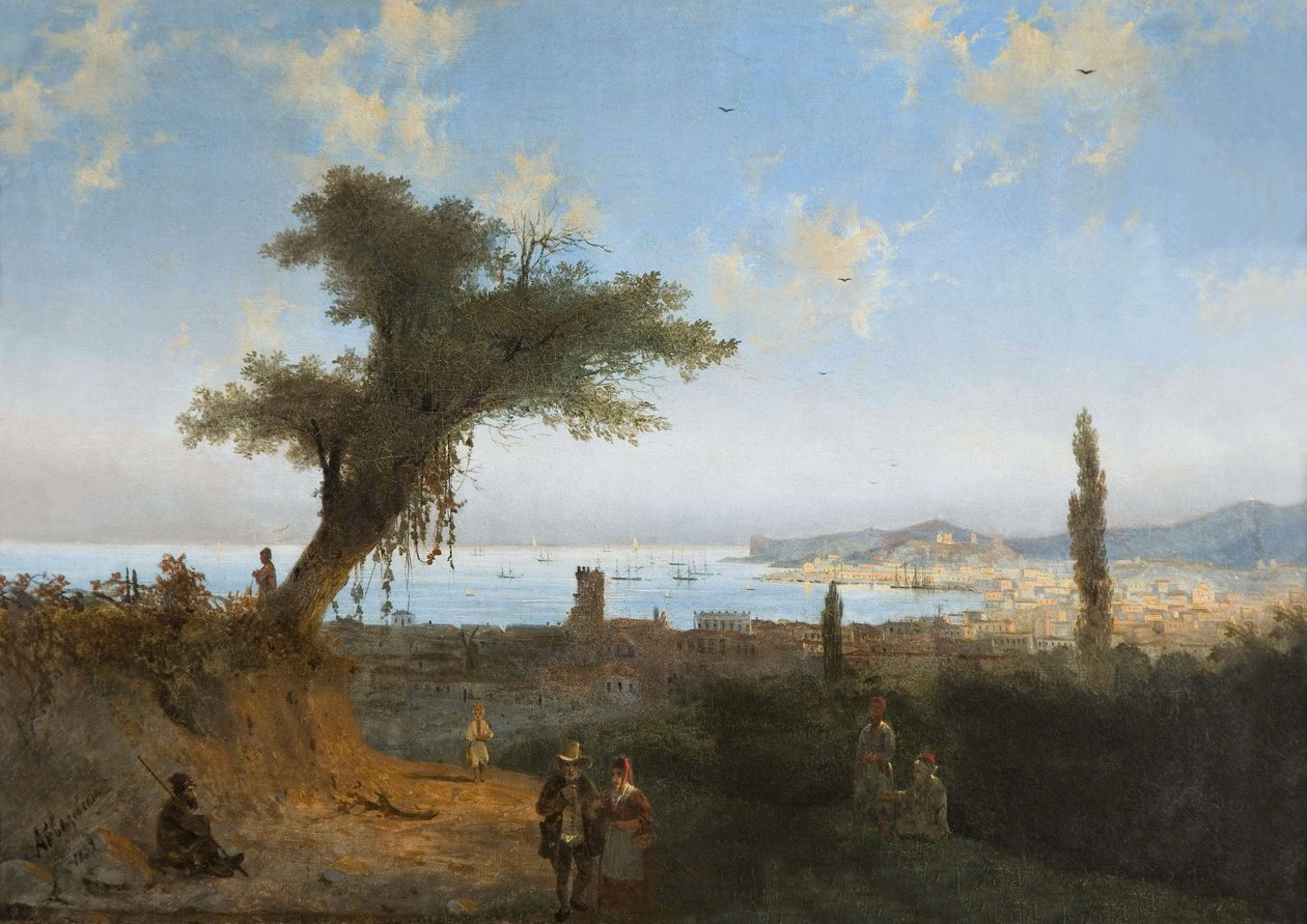 Vanha Feodosia (Feodosie ou Theodosie) Aivazovsky, Ivan Konstantinovich (1817-1900) tekijältä Ivan Konstantinovich Aivazovsky