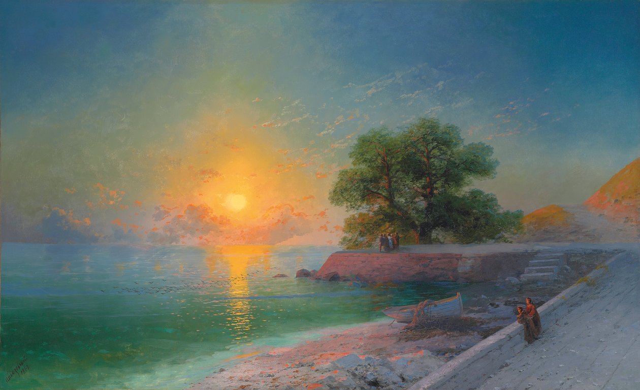 Promenade at Sunset, 1869 tekijältä Ivan Konstantinovich Aivazovsky