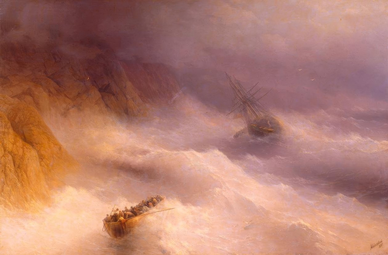 Myrsky Cape Aijassa tekijältä Ivan Konstantinovich Aivazovsky