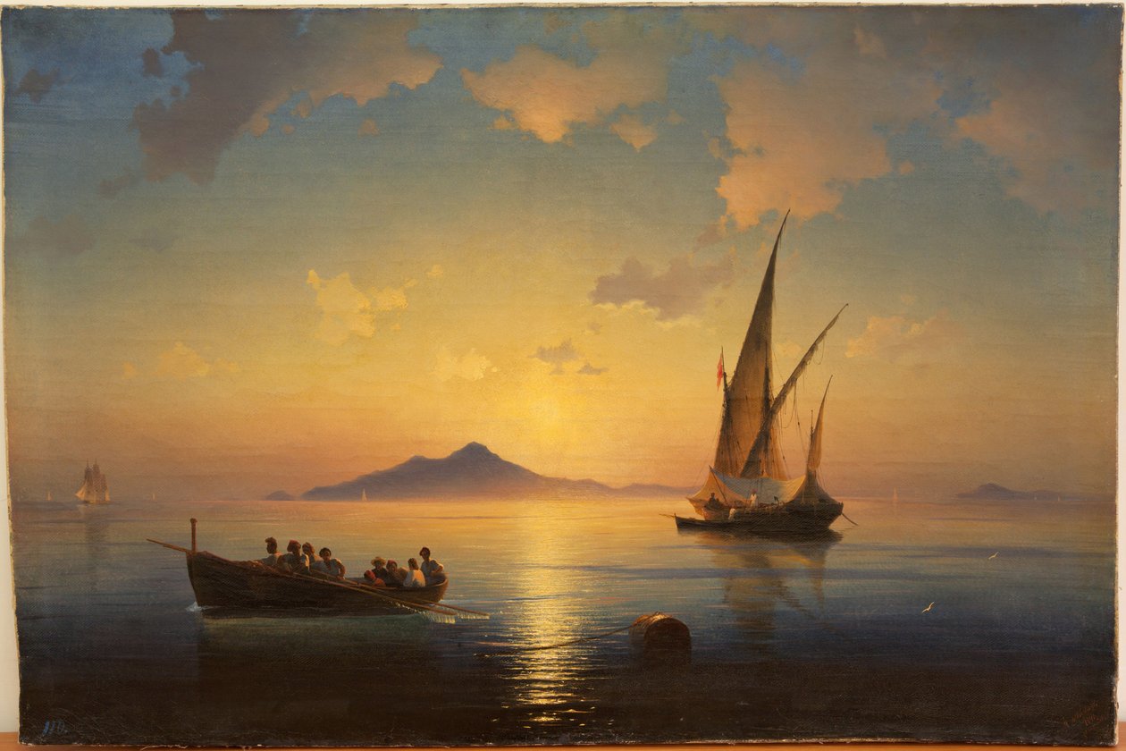 Aivazovsky, Ivan Konstantinovich (1817-1900) Napolinlahti tekijältä Ivan Konstantinovich Aivazovsky