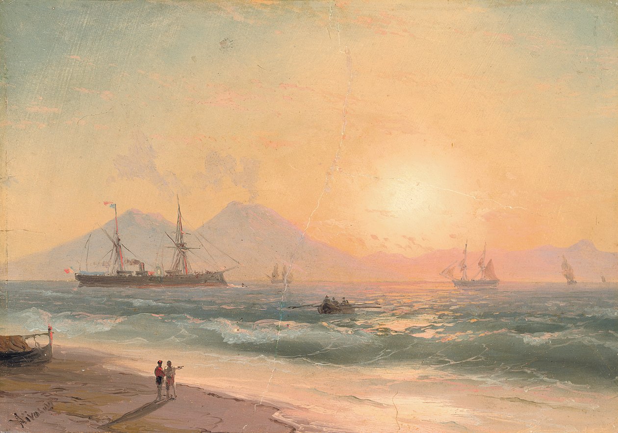 Laivojen katselu auringonlaskun aikaan, tekijältä Ivan Konstantinovich Aivazovsky