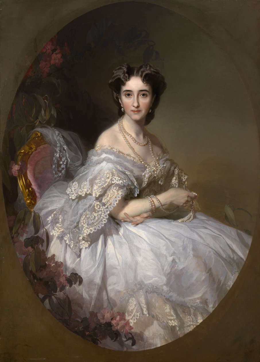 Muotokuva Anastasia Ushakovasta, syntynyt Koni 1824-1902 tekijältä Ivan Kosmich Makarov