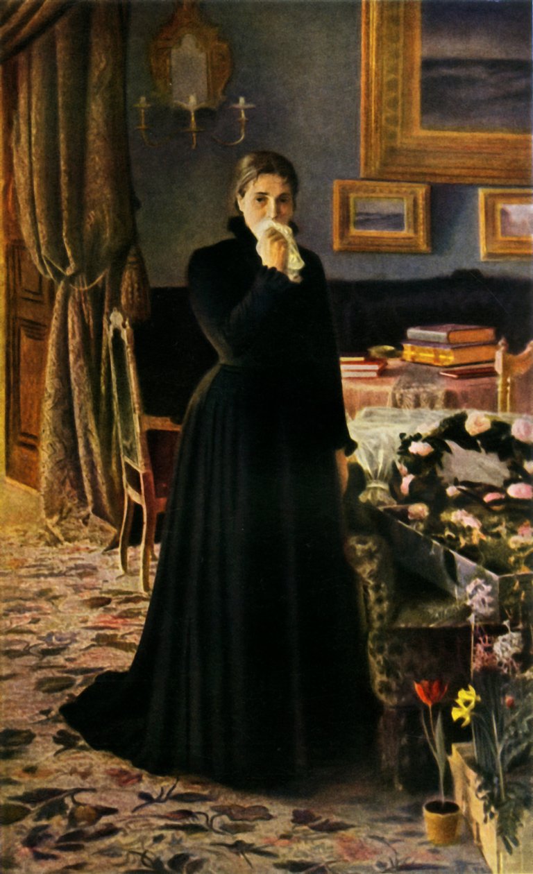 Lohduttamaton suru, 1884, 1965. tekijältä Ivan Kramskoy