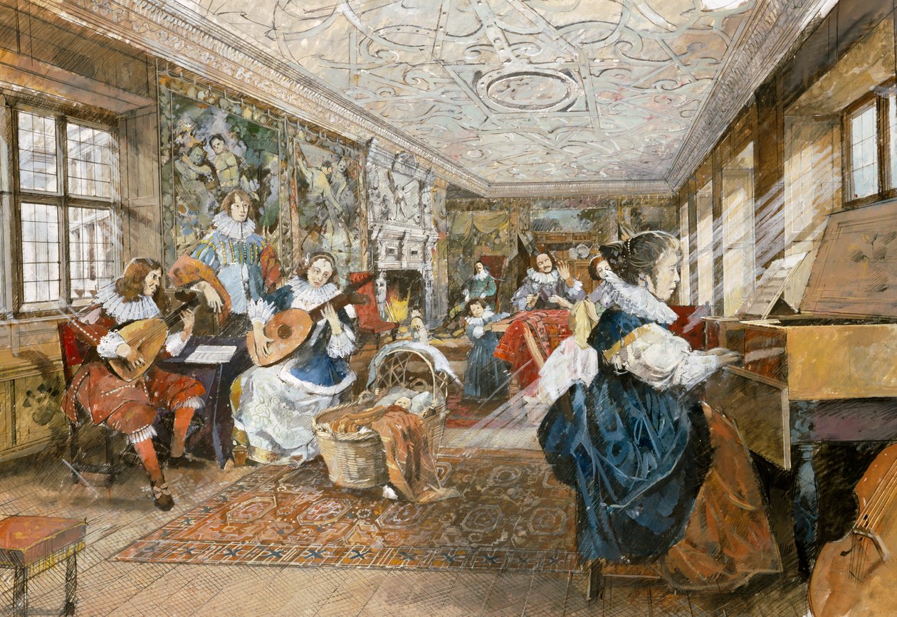 Kirby Hall, 1600-luvun alku, 1990-2010 tekijältä Ivan Lapper
