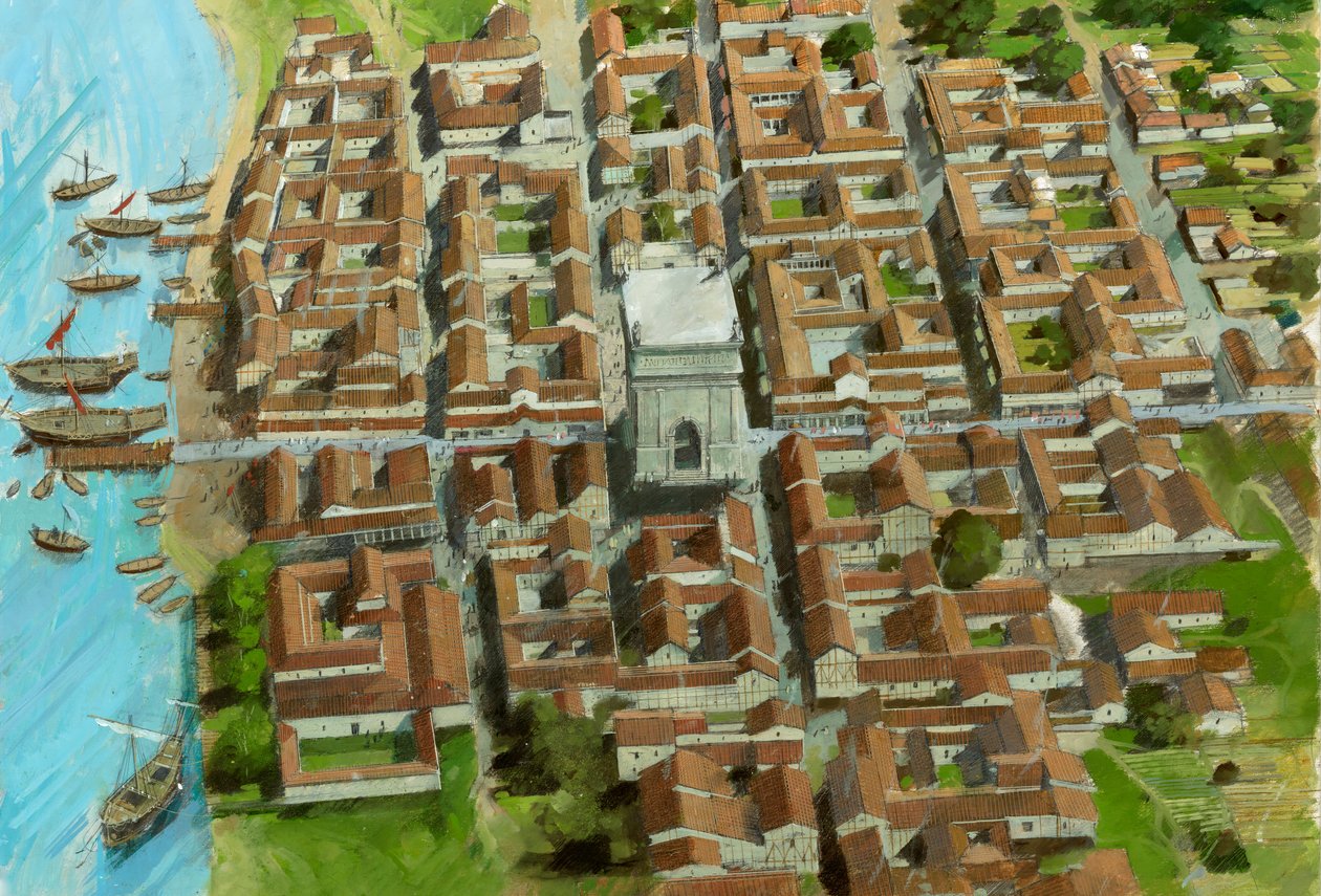 Richboroughin roomalainen linnoitus, Kent, 3. vuosisadalla 1990-2010 tekijältä Ivan Lapper