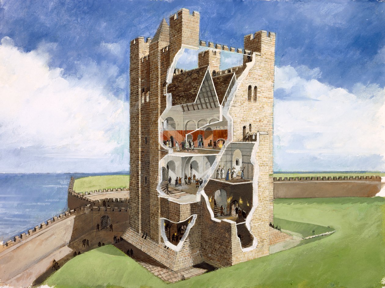Scarboroughin linna, 1300-luku, 1990-2010 tekijältä Ivan Lapper