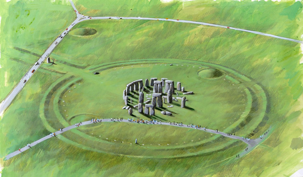 Stonehenge: kuva paikasta nykyisin tekijältä Ivan Lapper