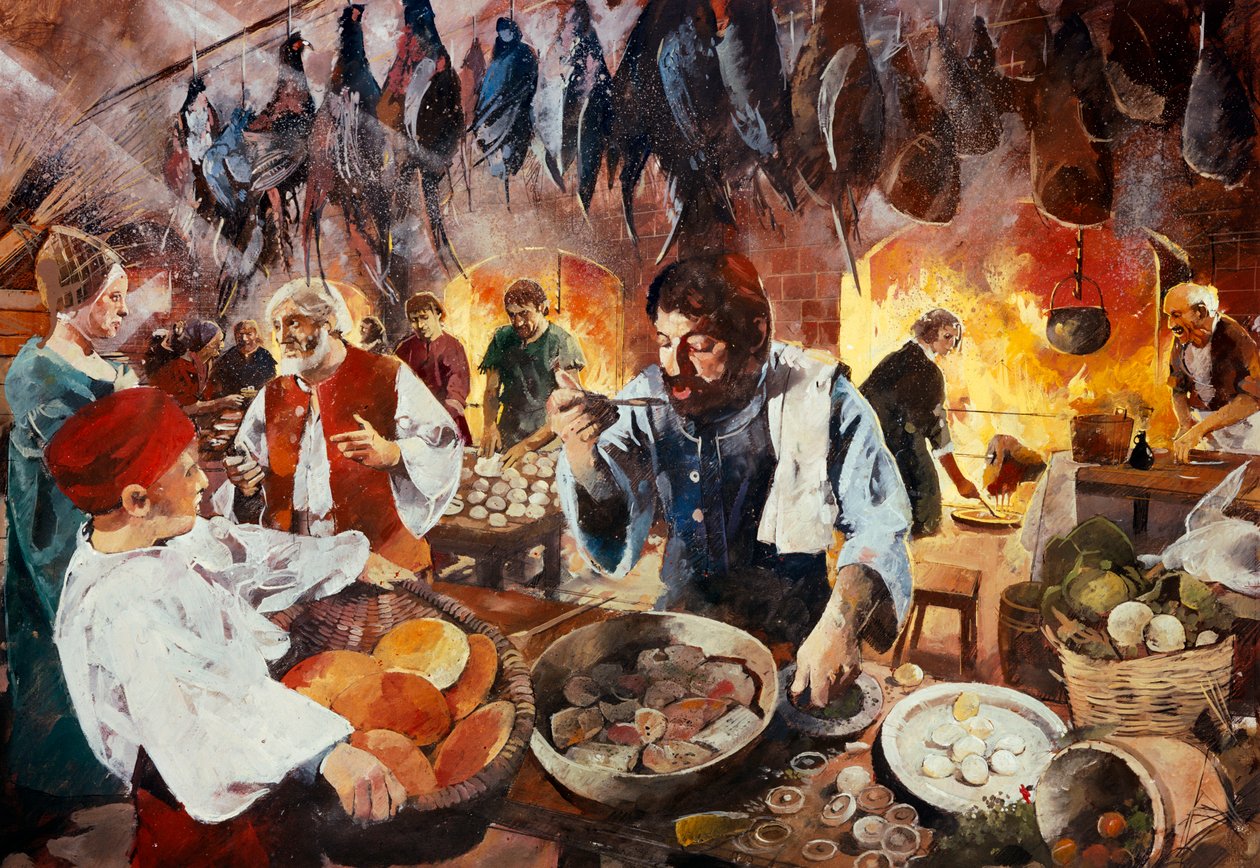 Tudor-keittiö, heinäkuu 1575, 1990-2010 tekijältä Ivan Lapper