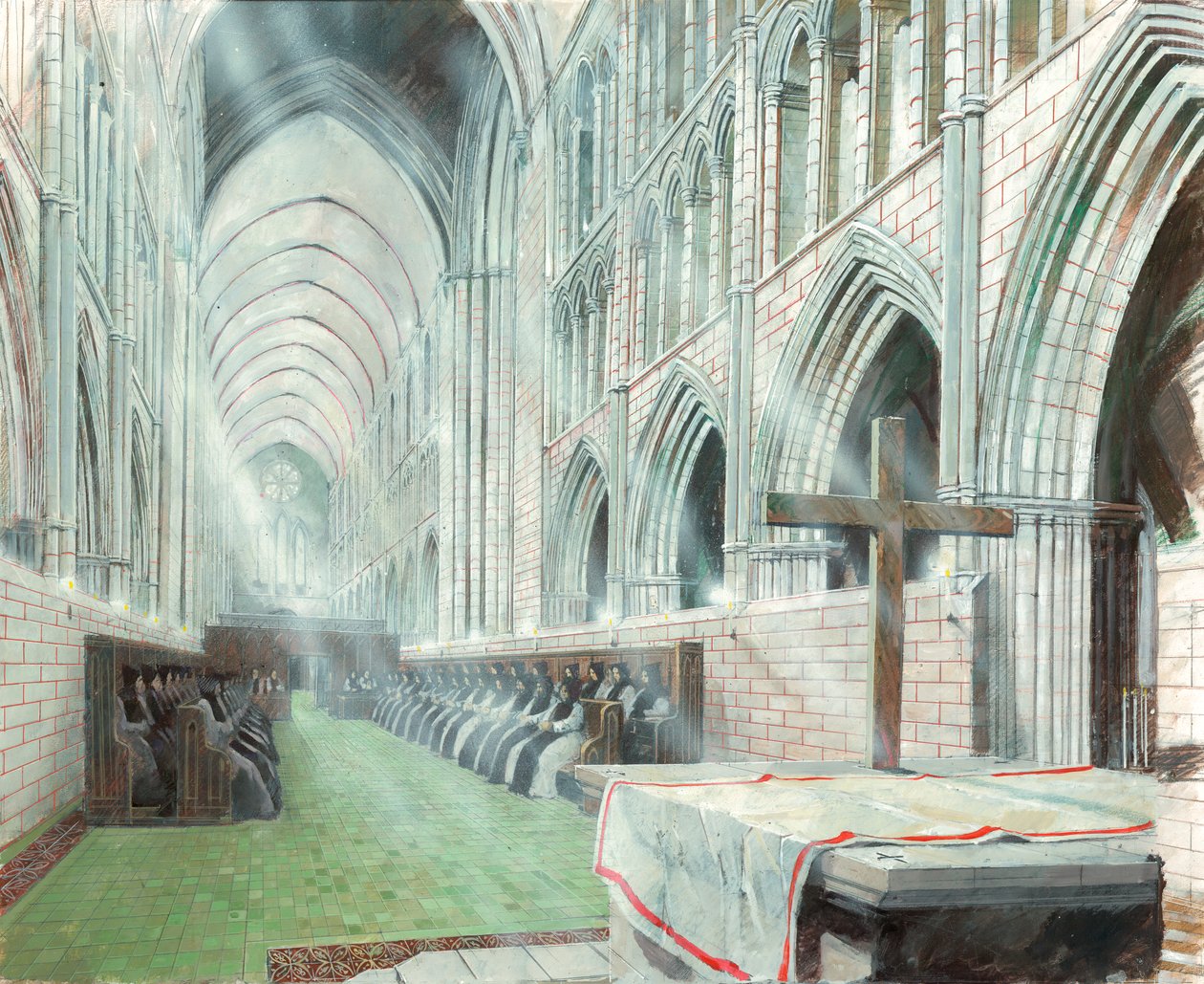 Waverley Abbey, 1200-luku, 1990-2010 tekijältä Ivan Lapper