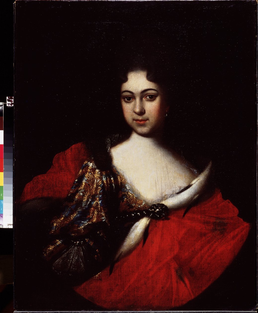 Muotokuva keisarinna Praskovia Ivanovnasta (1694-1731), Pierre I Le Grandin (1672-1725) veljentytär ja Ivan V:n (1666-1696) tytär. (Pietari Suuren veljentytär Tzarevna Praskovya Ivanovnan muotokuva). Peinture de Ivan Nikitich Nikitin (Nikitine) (versio 168 tekijältä Ivan Nikitich Nikitin