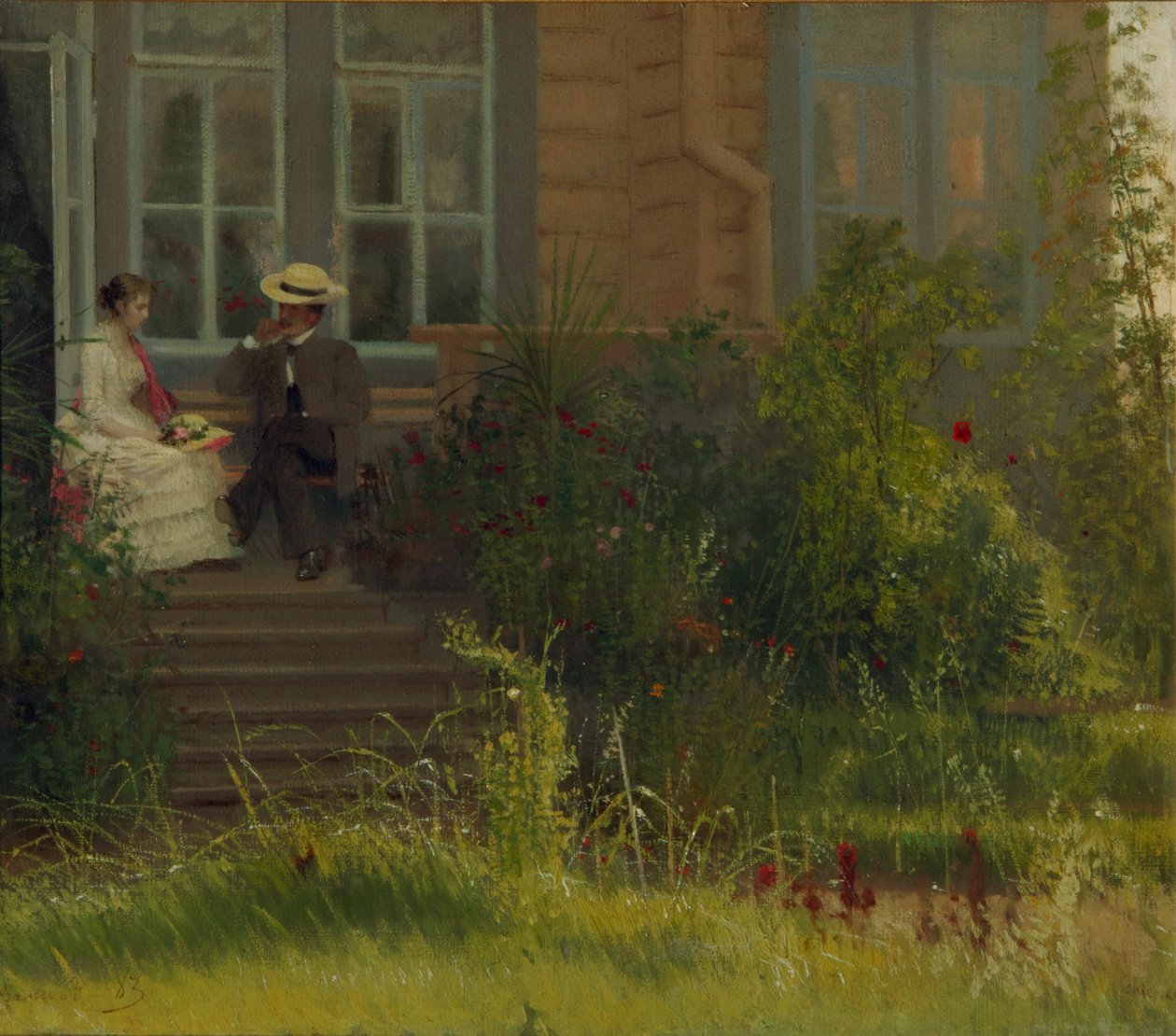 Taiteilijat Dacha Siverskajassa, 1883 tekijältä Ivan Nikolaevich Kramskoy