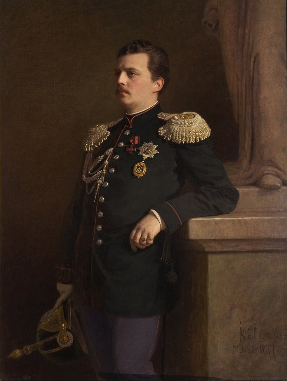 Venäjän suurruhtinas Vladimir Aleksandrovitšin muotokuva 1847-1909, 1880-luku tekijältä Ivan Nikolaevich Kramskoy