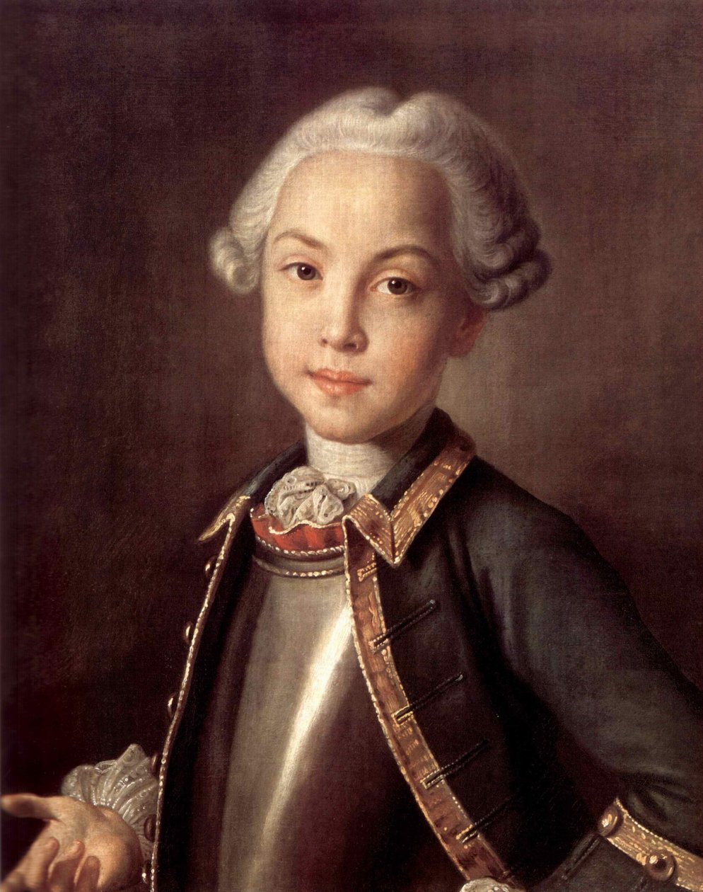Muotokuva kreivi Nikolai Petrovitš Šeremetevistä lapsena, 1750-luku tekijältä Ivan Petrovich Argunov