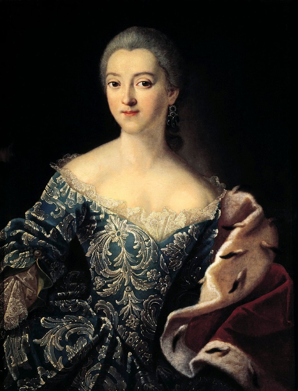 Kreivitär Jekaterina Lobanov-Rostovskin muotokuva, 1754. tekijältä Ivan Petrovich Argunov