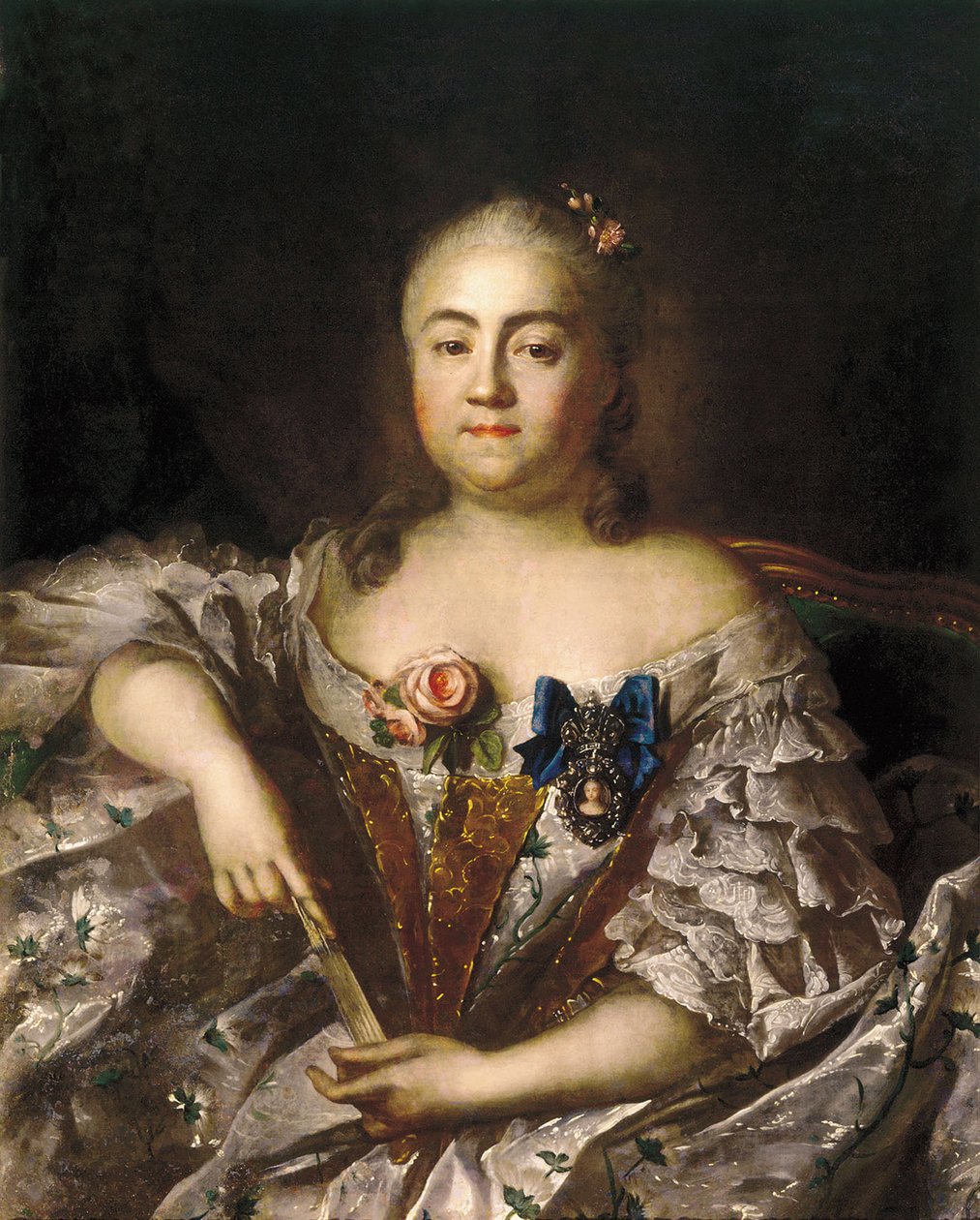 Kreivitär Varvara Aleksejevna Šeremetjevan muotokuva 1711-1767, noin 1760 tekijältä Ivan Petrovich Argunov