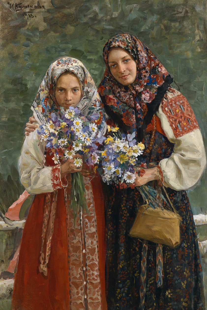 Niityn kukat, 1913 tekijältä Ivan Semyonovich Kulikov