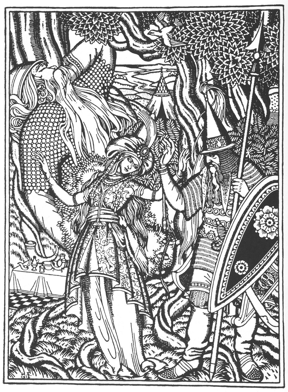 Ilja Murometsin ja Svjatogorin elämä, 1912 tekijältä Ivan Yakovlevich Bilibin