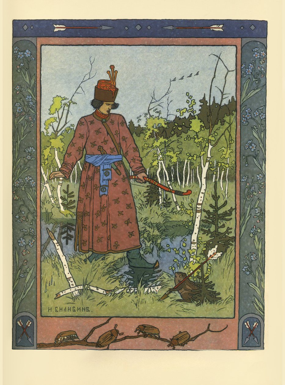 Ivan Tsarevitš ja sammakkoprinsessa, 1901 tekijältä Ivan Yakovlevich Bilibin